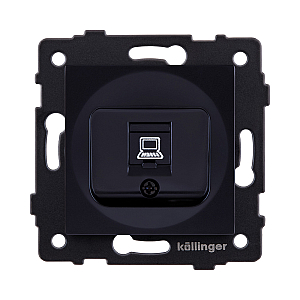 Розетка Ethernet RJ45 Cat.5, черный Kollinger REA-016BK для Aspekt, Eleganz, Reflex