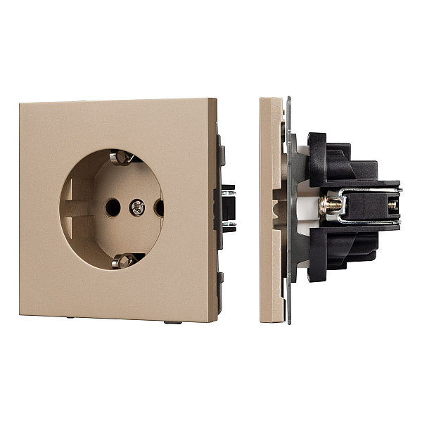 Механизм электрической розетки Arlight SCT-TENDO-MEU1-PL-GD (230V, 16A) 054081