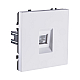 Розетка Ethernet RJ45 Cat.6, белый глянцевый Kollinger Eclipse EC-017WG