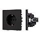 Розетка зк со шторками софт-тач черный оникс Arlight SCT-MEU-SFPL-BK (250V, 16A) 054277(1)
