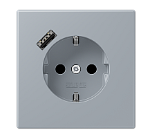 Розетка 2K+З USB Typ A Jung LC1520-18A257