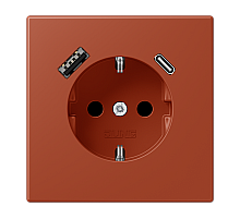 Розетка 2K+З USB Typ AC Jung LC1520-15CA232