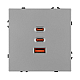 Механизм розетки с быстрой USB зарядкой Arlight SCT-NOBE-MUACC-SFPL-FC-IS (65W, QC3) 061838