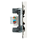 Розетка компьютерная RJ-45 Stekker Эмили белый фарфор RST00-5117-01 49873