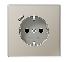 Розетка 2K+З USB Typ C Jung ES1520-18C