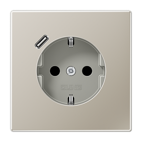 Розетка 2K+З USB Typ C Jung ES1520-18C