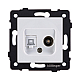 Розетка двойная TV (мама) + RJ45 Cat.6, белый Kollinger REA-012WH для Aspekt, Eleganz, Reflex