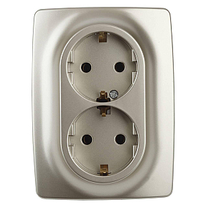 Розетка 2x2P+E Schuko Эра 12-2106-04 Б0031231