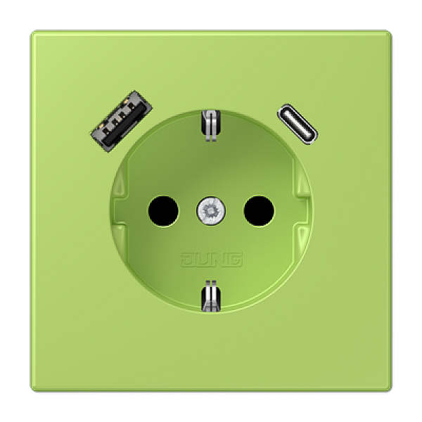 Розетка 2K+З USB Typ AC Jung LC1520-15CA221