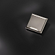 Накладка для розетки с заземлением защитными шторками и крышкой S70 Metal (никель) Voltum VLSM000811