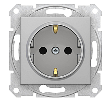 Розетка Schneider Electric Sedna с з/к со шторками 16A 250V SDN3001760