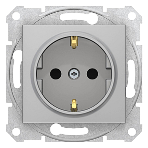 Розетка Schneider Electric Sedna с з/к со шторками 16A 250V SDN3001760
