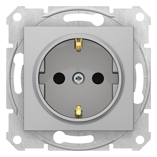 Розетка Schneider Electric Sedna с з/к со шторками 16A 250V SDN3001760