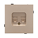 Механизм компьютерной розетки двойной Arlight SCT-TENDO-MPC2-PL-GD (RJ-45, CAT6) 054103