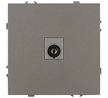 Розетка Эра Galaxy 15-3101-07 TV одиночная IP20 титан Б0070727