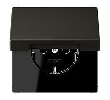 Розетка 2K+З с крышкой Jung LC1520BFKL259