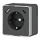 Розетка с заземлением, шторками и USB тип A+C Werkel Gallant W5071704 4690389179617 a057704