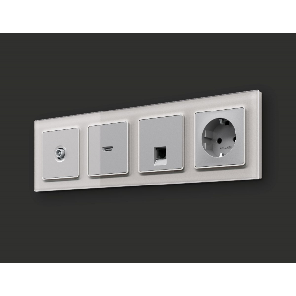 Комплект механизма TV розетки оконечной 50-870 MHz 1dB Ambrella Volt Alfa MA413010 Комплект механизма TV розетки оконечной 50-870 MHz 1dB Ambrella Volt Alfa MA413010