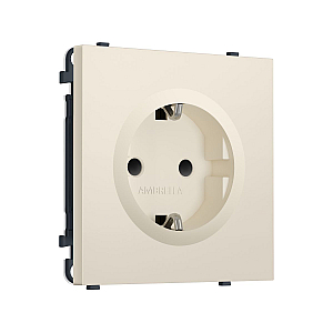 Комплект механизма электрической розетки SIGMA Бежевый матовый 50Hz 2P+E с/з с/ш 16A-250V QUANT PRO Ambrella Volt MS327010 (SP3270, PR141)