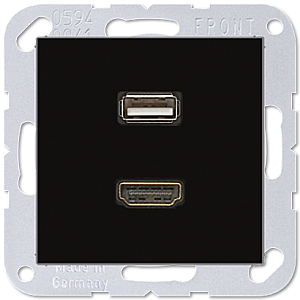 Розетка HDMI/USB Jung MAA1163SW