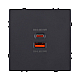 Розетка USB A+C 65W, черный матовый Kollinger Eclipse EC-024BK
