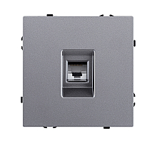 Розетка Ethernet RJ45 Cat.6, серый Kollinger Eclipse EC-017GY
