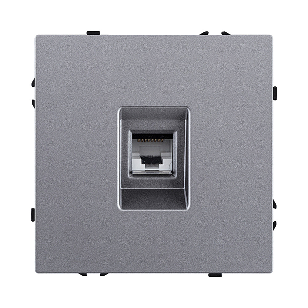 Розетка Ethernet RJ45 Cat.6, серый Kollinger Eclipse EC-017GY