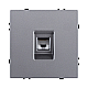 Розетка Ethernet RJ45 Cat.6, серый Kollinger Eclipse EC-017GY