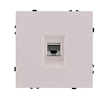 Розетка Ethernet RJ45 Cat.6, кашемир матовый Kollinger Eclipse EC-017CM