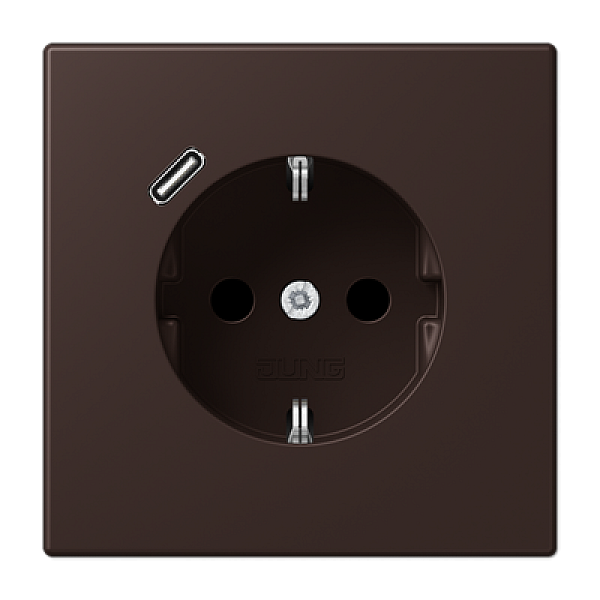 Розетка 2K+З USB Typ C Jung LC1520-18C252