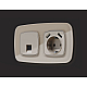 Комплект механизма компьютерной розетки Ambrella Volt RJ-45 (8P8C) CAT6A экранированной с автоматической защитной шторкой OMEGA MO372005 Серо-бежевый матовый QUANT (OP3720, VM185)