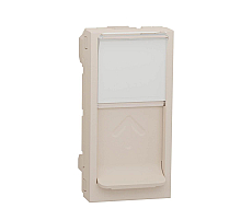 Лицевая панель RJ45 одиночная без коннектора Schneider Electric Unica Modular NU941044