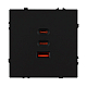 Механизм розетки с быстрой USB зарядкой Arlight SCT-NOBE-MUACC-SFPL-FC-BK (65W, QC3) 061834
