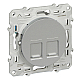 Розетка RJ45 двойная Schneider Electric Odace S53R481