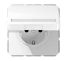 Розетка штепсельная Schuko Jung CD1520BFNAKLWW