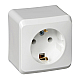 Розетка 2К+З Systeme Electric Этюд 16A 250V белая PA16-003B