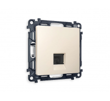 Комплект механизма телефонной розетки RJ-11(4P4C) со шторкой Ambrella Volt Alfa MA332030