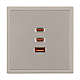 Механизм розетки с быстрой USB зарядкой Arlight SCT-NOBE-MUACC-SFPL-FC-CA (65W, QC3) 061835
