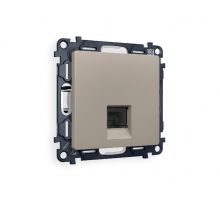 Комплект механизма телефонной розетки RJ-11(4P4C) со шторкой Ambrella Volt Alfa MA372030