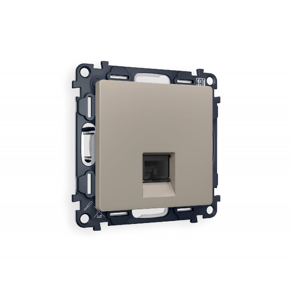 Комплект механизма телефонной розетки RJ-11(4P4C) со шторкой Ambrella Volt Alfa MA372030 Комплект механизма телефонной розетки RJ-11(4P4C) со шторкой Ambrella Volt Alfa MA372030