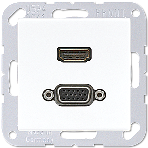Розетка HDMI/VGA Jung MAA1173WW