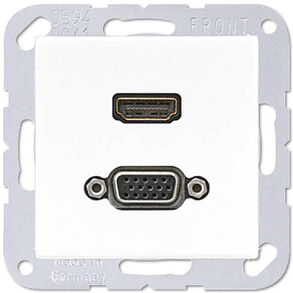 Розетка HDMI/VGA Jung MAA1173WW