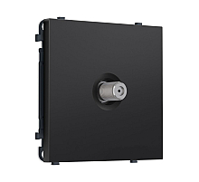 Комплект механизма TV розетки SAT SIGMA Черный матовый 5-2400MHz 3.5dB QUANT PRO Ambrella Volt MS813050 (SP8130, PR215)