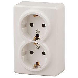 Розетка 2P+E Schuko со шторками Эра 11-2206-02 Б0020695