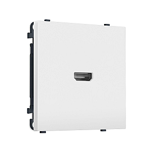 Комплект механизма розетки HDMI 2.1 SIGMA Белый матовый 30V/900MS 4K-120HZ 8K-60Hz QUANT PRO Ambrella Volt MS134030 (SP1340, PR223)