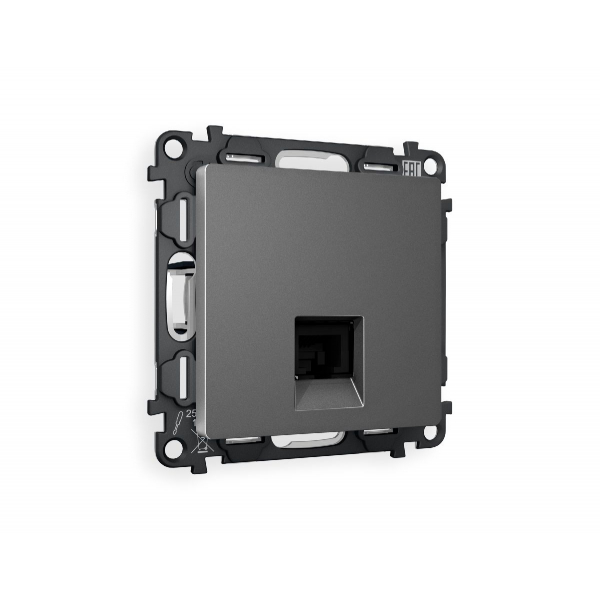 Комплект механизма телефонной розетки RJ-11(4P4C) со шторкой Ambrella Volt Alfa MA662030 Комплект механизма телефонной розетки RJ-11(4P4C) со шторкой Ambrella Volt Alfa MA662030
