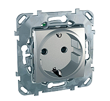 Розетка Schneider Electric Unica Top с/з со шторками MGU5.057.30ZD
