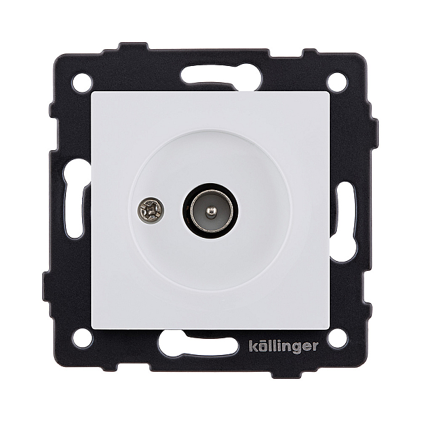 Розетка TV (папа), белый матовый Kollinger REA-007WM для Aspekt, Eleganz, Reflex