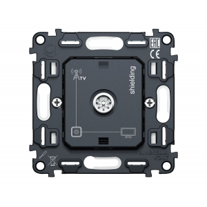 Механизм TV розетки оконечной экранированной 5-1000MHz 3dB QUANT Ambrella Volt VM199