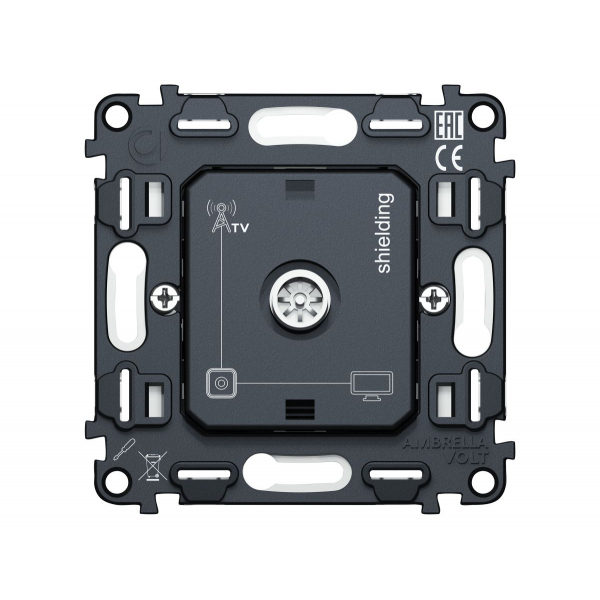 Механизм TV розетки оконечной экранированной 5-1000MHz 3dB QUANT Ambrella Volt VM199